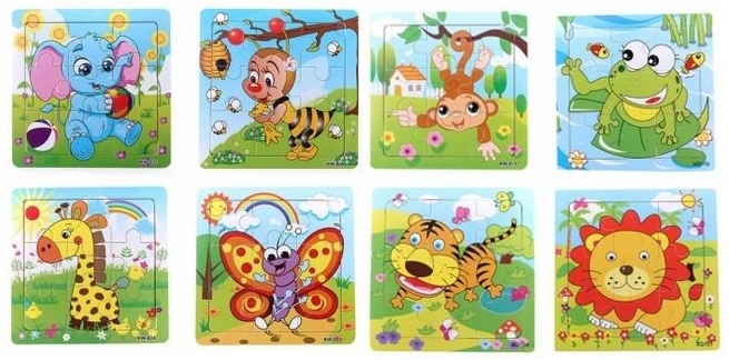 puzzles animales